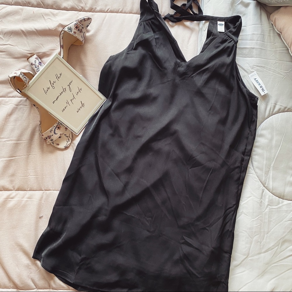 Black mini dress